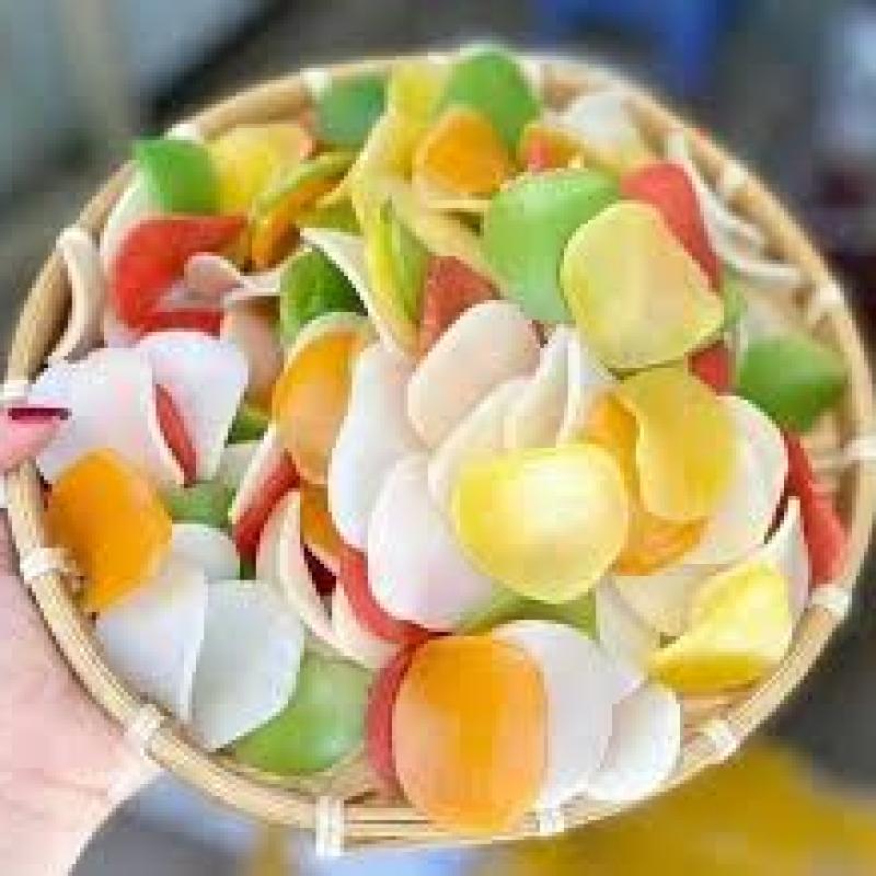 Bánh phồng tôm sa đéc vị rau củ ngũ sắc thơm ngon - 500g